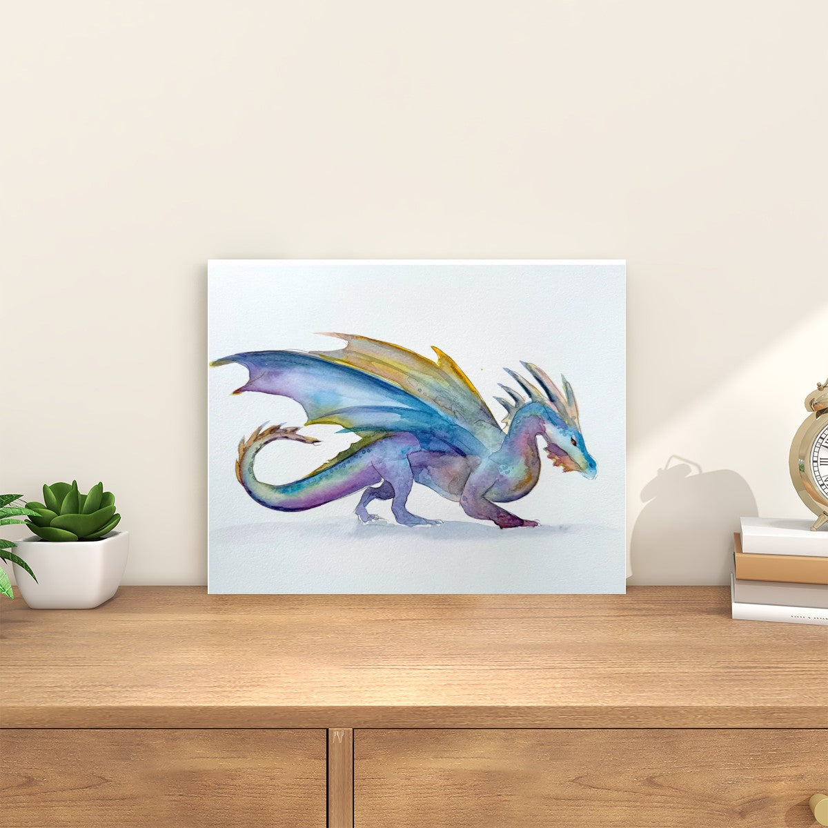 Rainbow Dragon - Framed 16x20 inch Paint by Numbers Kit for Adults