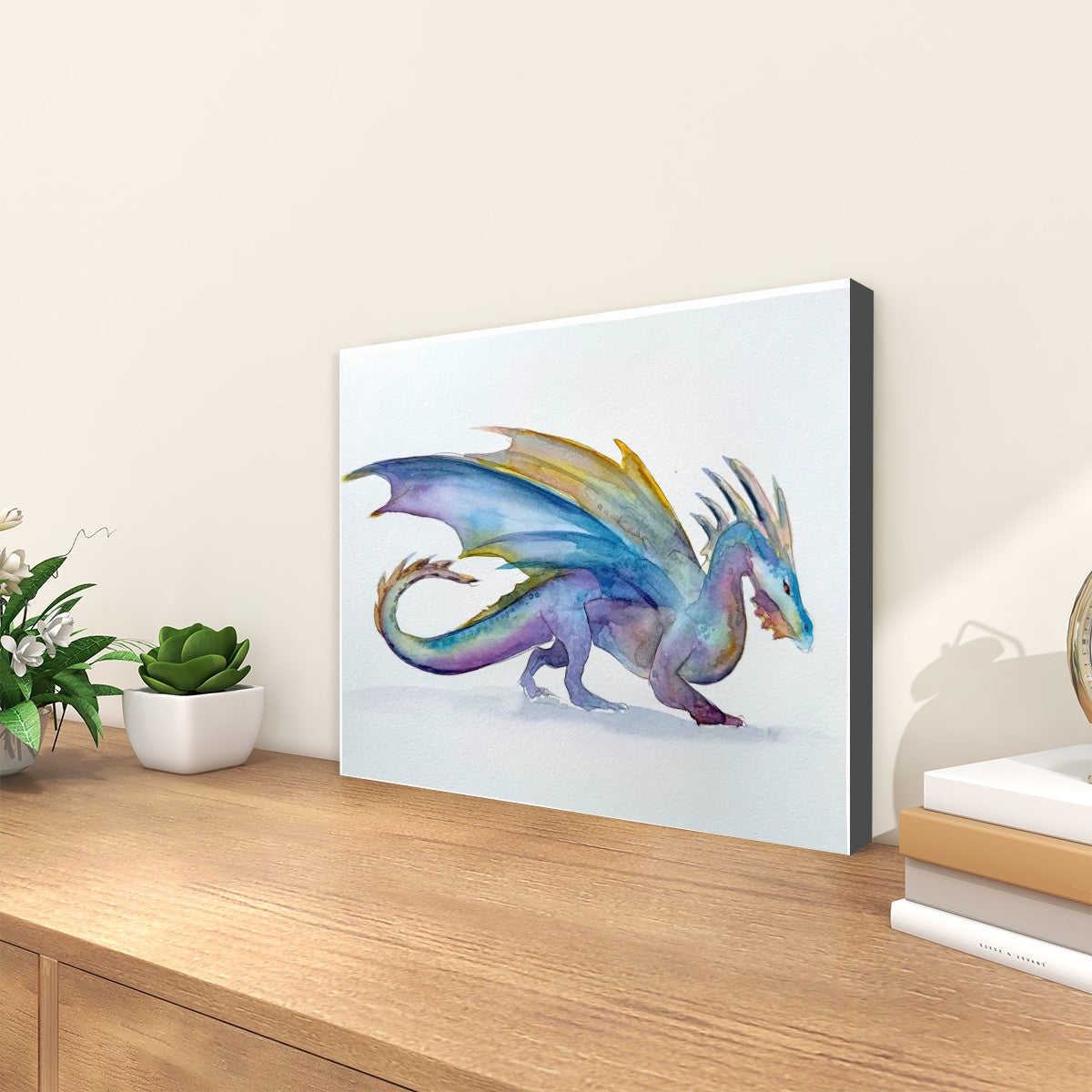 Rainbow Dragon - Framed 16x20 inch Paint by Numbers Kit for Adults